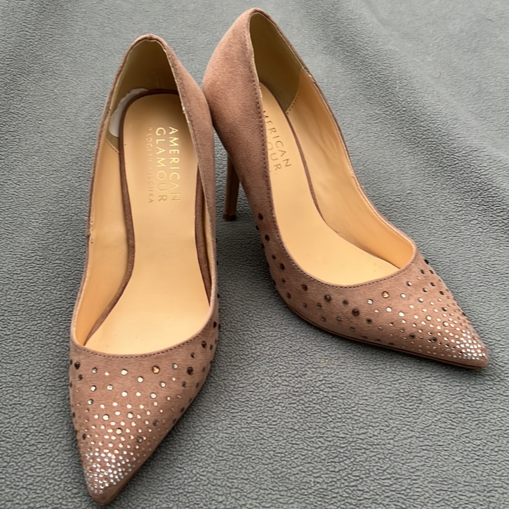 Size 5.5 Badgley Mischa heels. Studded with gems.